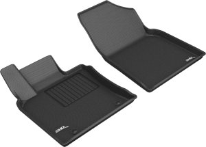 Toyota Avalon Floor Mats - Front - 3D MAXpider - Kagu - Black - `19-`20 Toyota Avalon Floor Mats - Front - 3D MAXpider - Kagu - Black - `19-`20